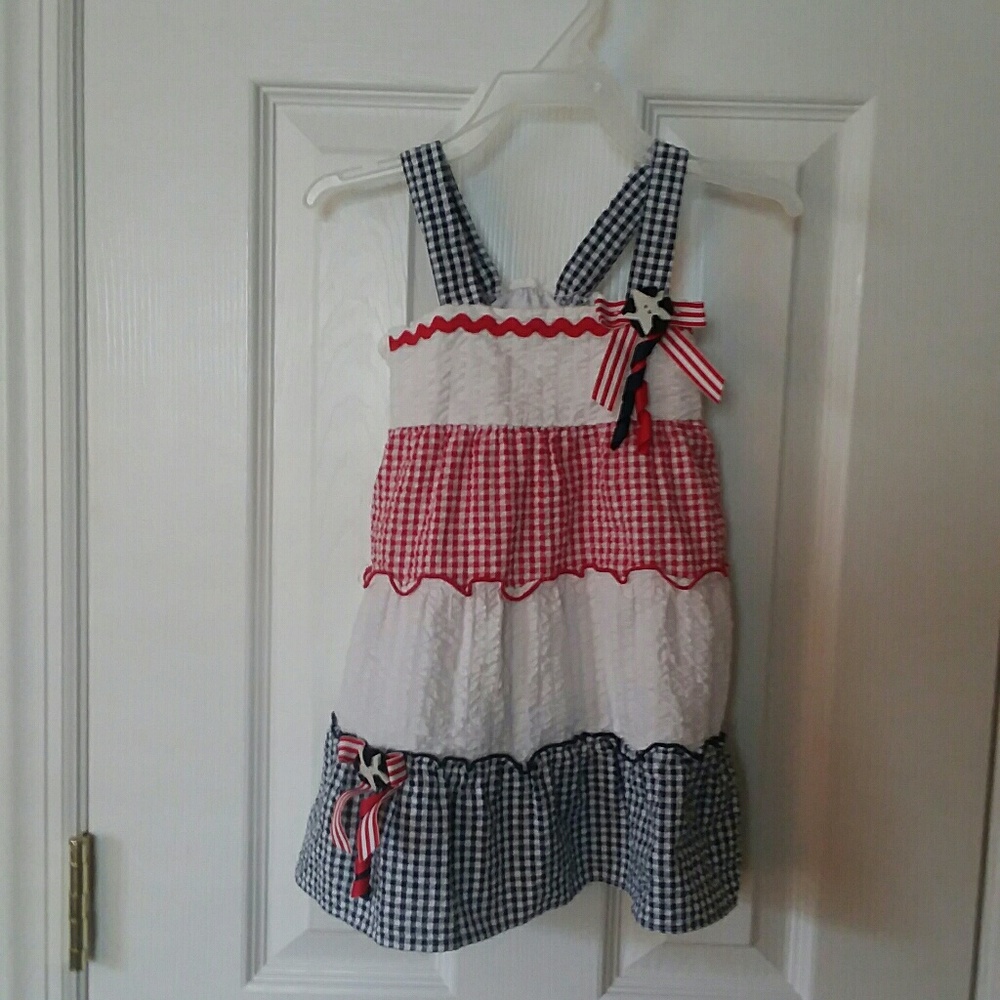 Sophie Rose Girls Red, White & Blue Dress